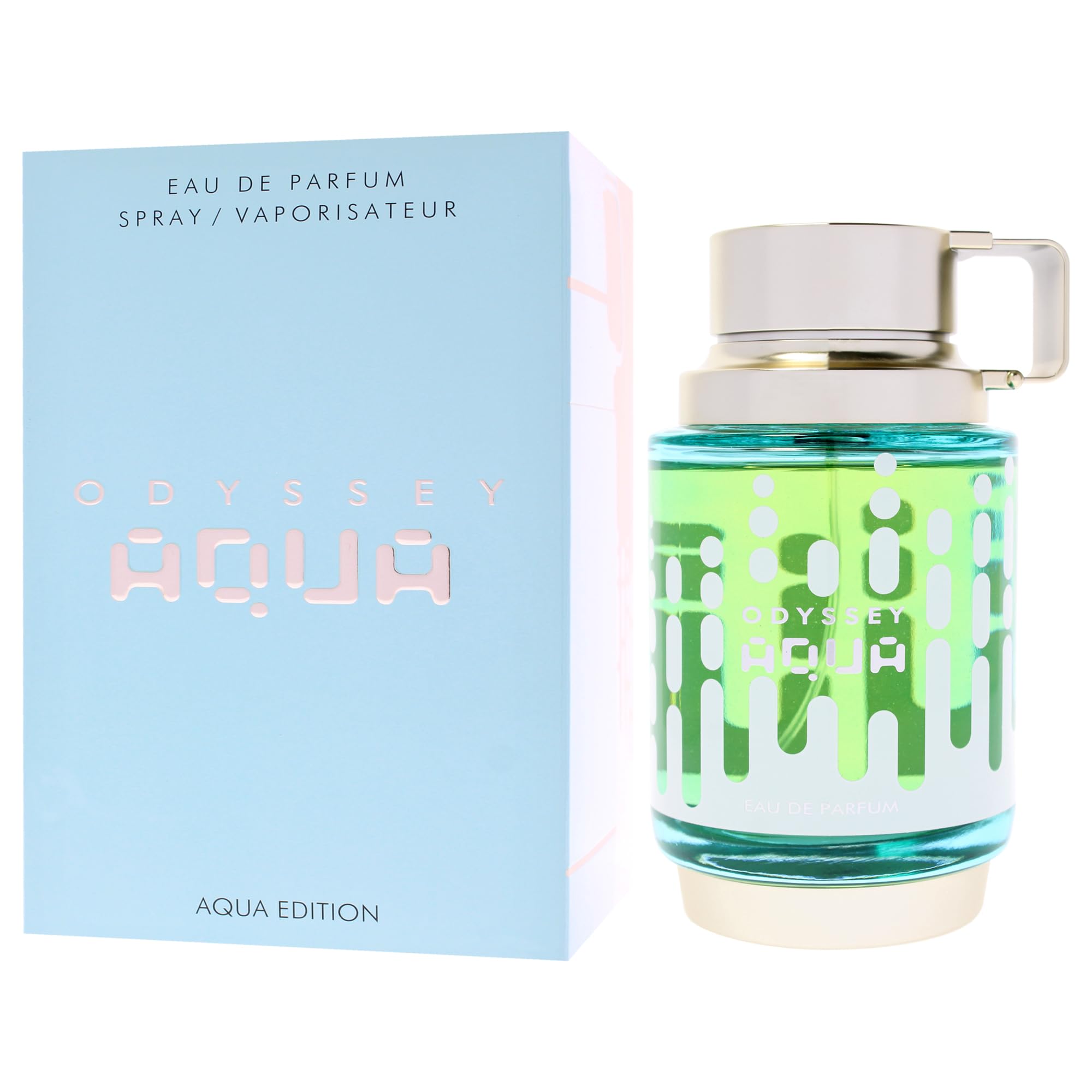 Armaf Odyssey Aqua Edition box front; premium packaging enhances gifting appeal.
