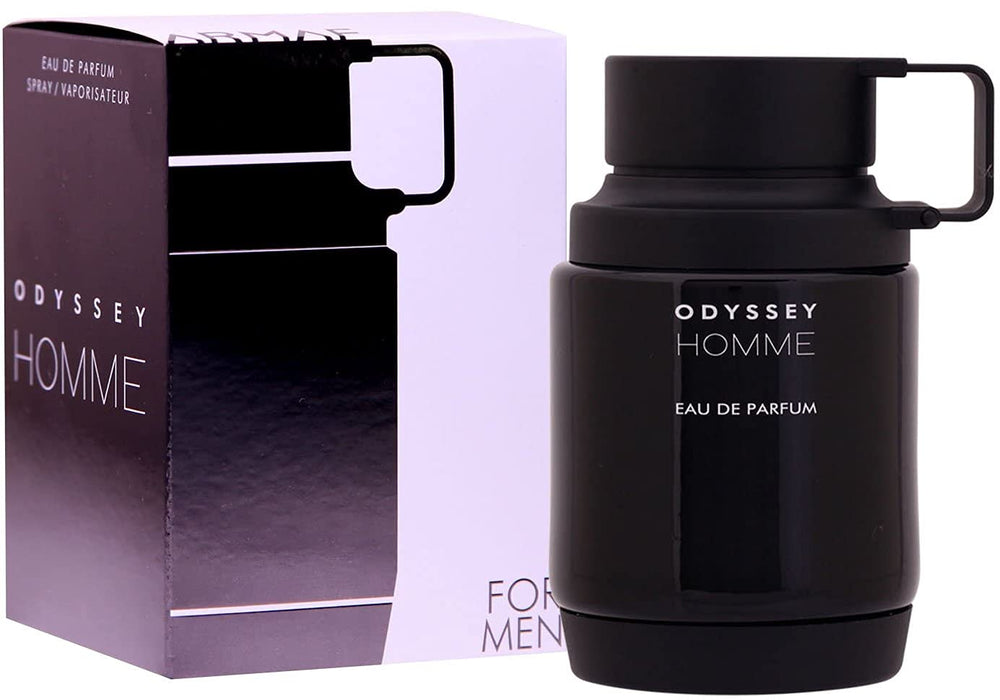 Armaf Odyssey Homme bottle side view, versatile fragrance for all occasions