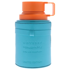 Armaf Odyssey Mandarin Sky bottle side view shows spicy warmth for evenings.