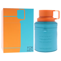 Armaf Odyssey Mandarin Sky cap close-up highlights premium packaging.