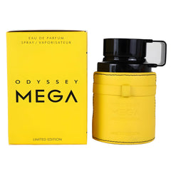 Armaf Odyssey Mega EDP spray shown for easy, even application.