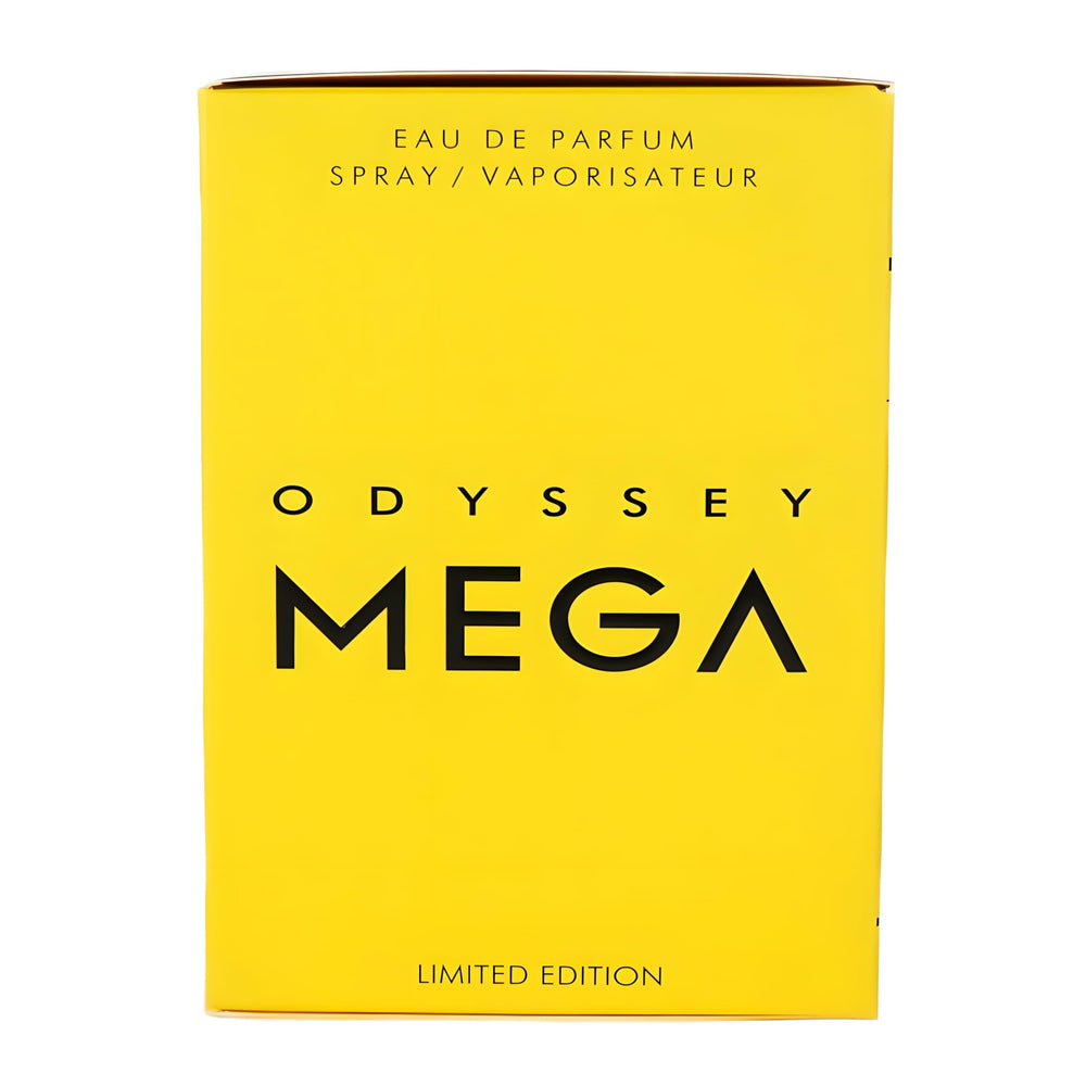 Armaf Odyssey Mega EDP worn by model for night-out sophistication.