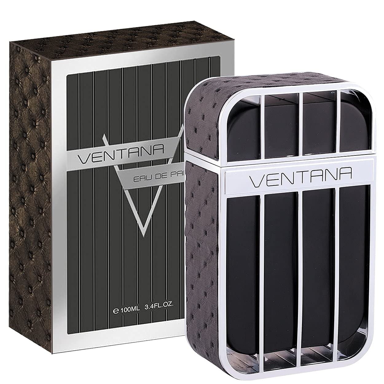 Armaf Ventana packaging box, elegant design enhances gift-ready presentation.