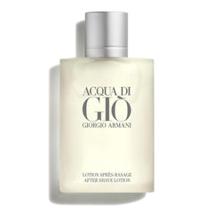 Armani Beauty Acqua di Gio aftershave bottle refreshing the skin