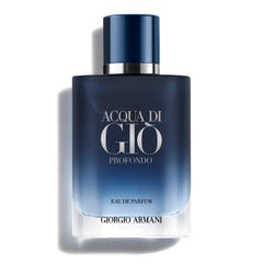 Armani Beauty Acqua di Giò Profondo bottle front view for everyday fresh marine fragrance.