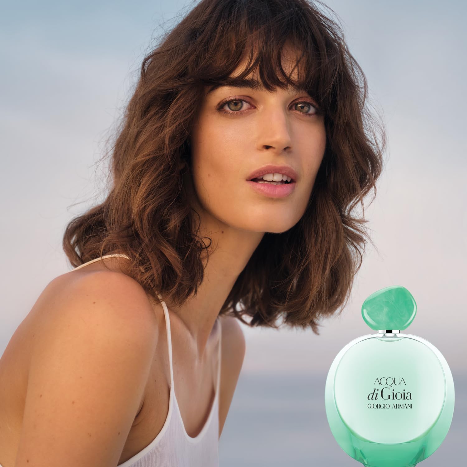 Armani Beauty Acqua di Gioia Intense bergamot note close-up; bright, uplifting opening.