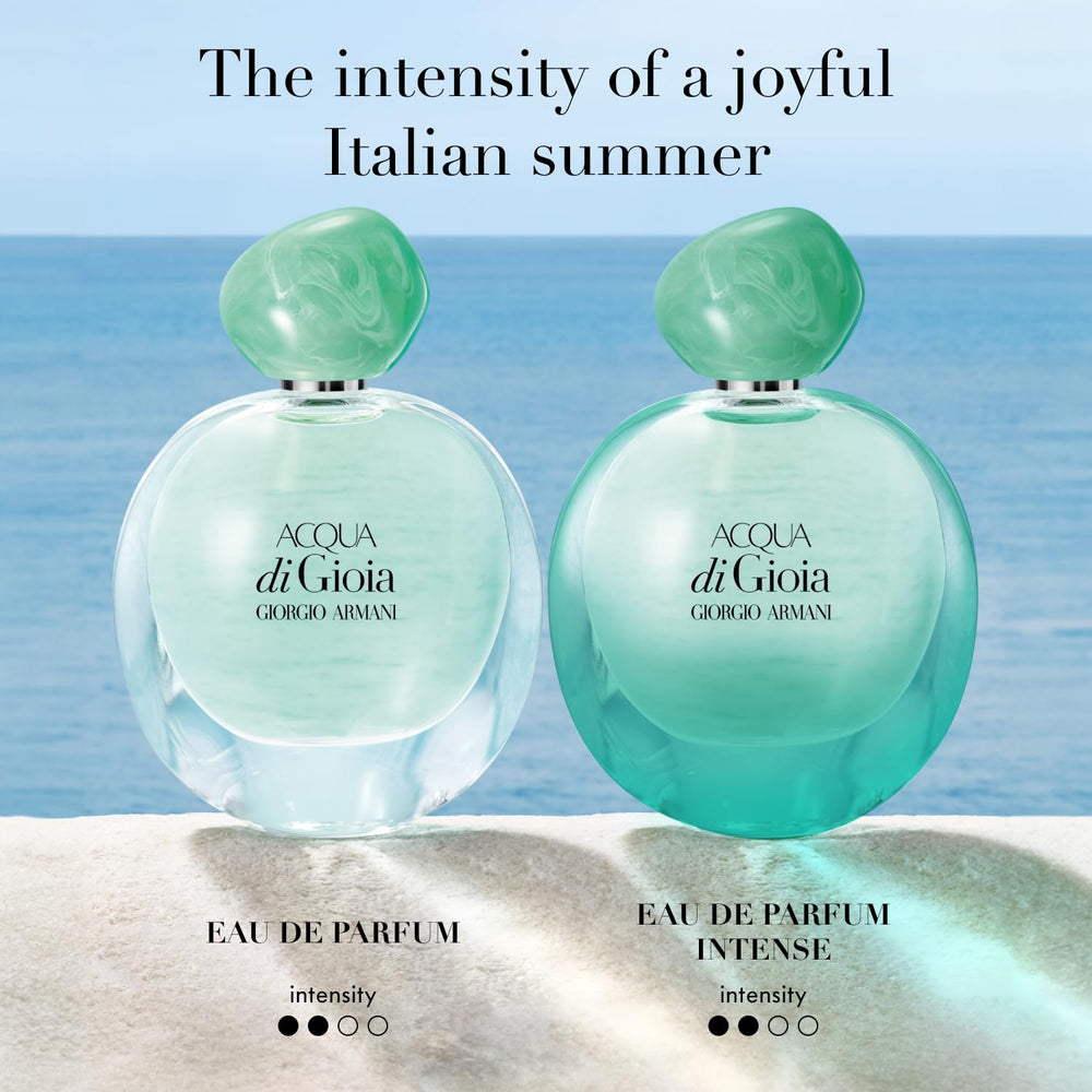 Armani Beauty Acqua di Gioia labdanum base deepens the scent profile
