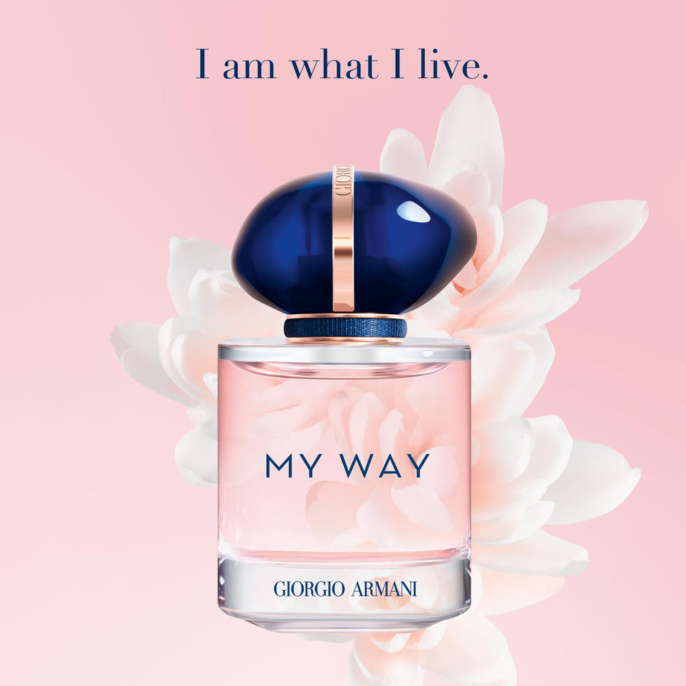 Armani Beauty My Way cap detail highlights refined craftsmanship for a premium feel.
