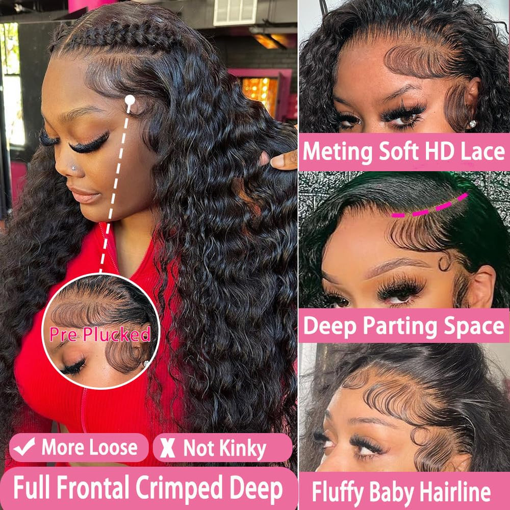 Armodeo pre-plucked baby hair for an instantly natural, ready-to-style look.