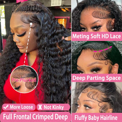 Armodeo pre-plucked baby hair for an instantly natural, ready-to-style look.