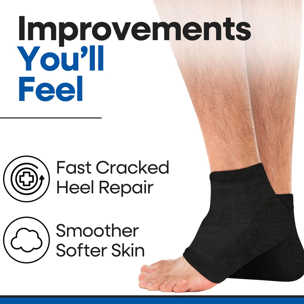 ARMSTRONG AMERICA calcetines gel para talones, protección suave contra fisuras.