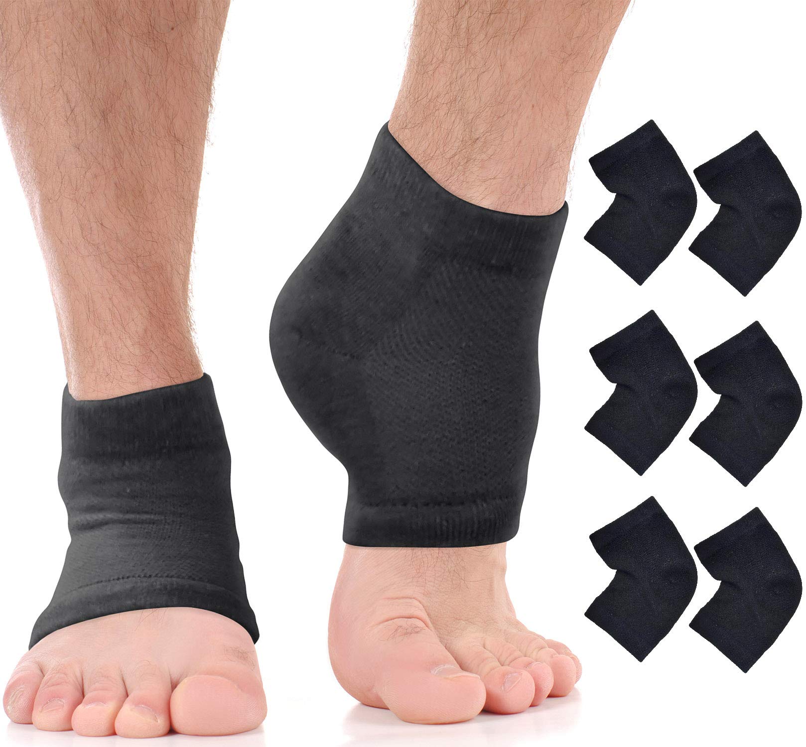 ARMSTRONG AMERICA calcetines hidratantes Aloe para talones agrietados, reparación suave durante la noche.
