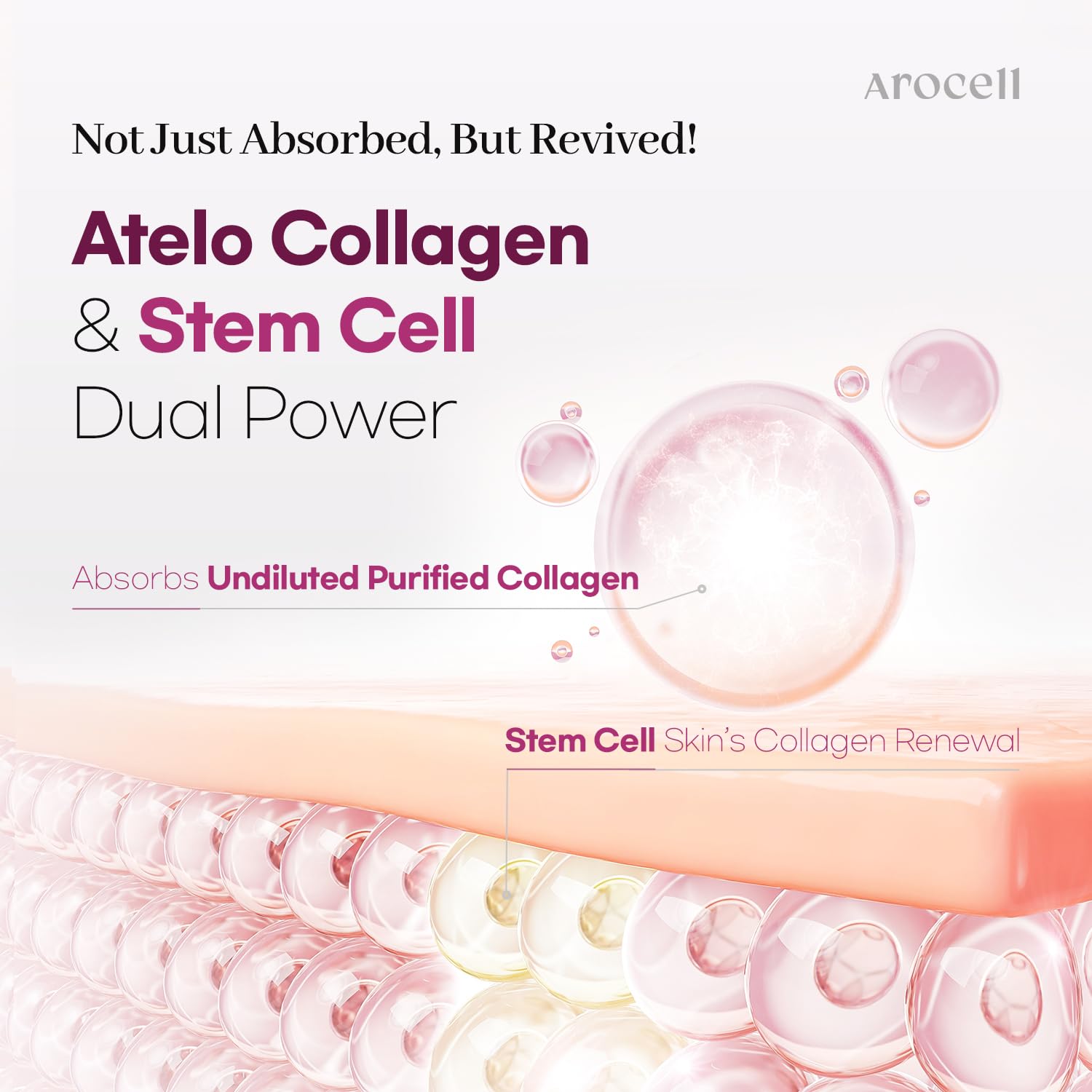 AROCELL Super Collagen Overnight Mask, textura hidrogel, hidrata y suaviza la piel