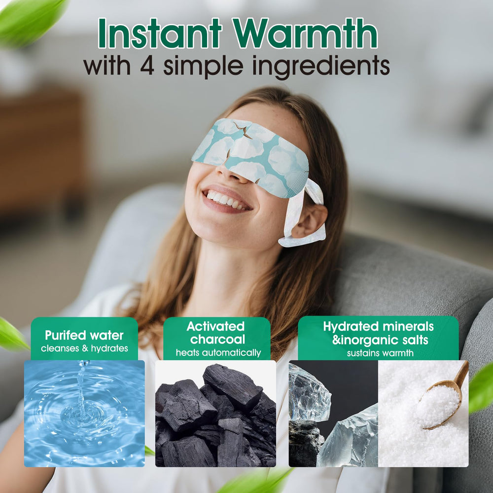 AROIC individually wrapped steam eye mask for hygienic protection on the go