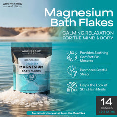 Aromasong cristales magnesio para baño, ideal para relajación muscular