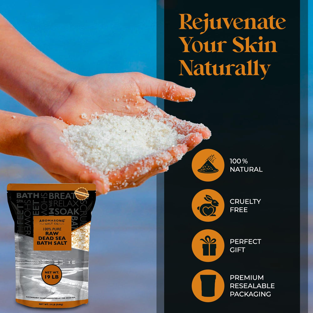 Aromasong foot soak and spa routine with mineral-rich soaking salt.