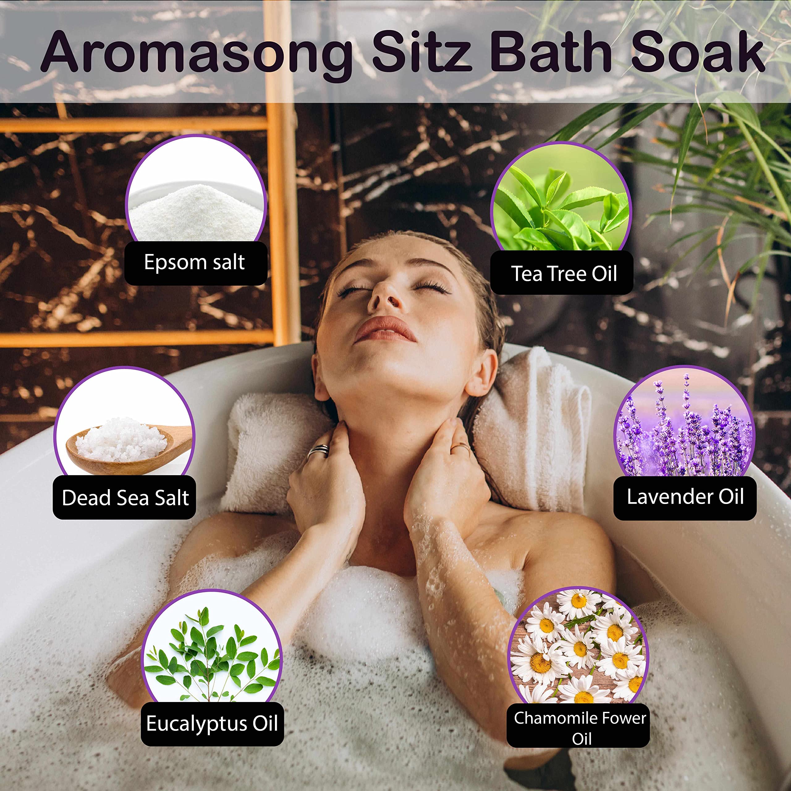 Aromasong Lavanda: aceite esencial para relajación durante el baño.