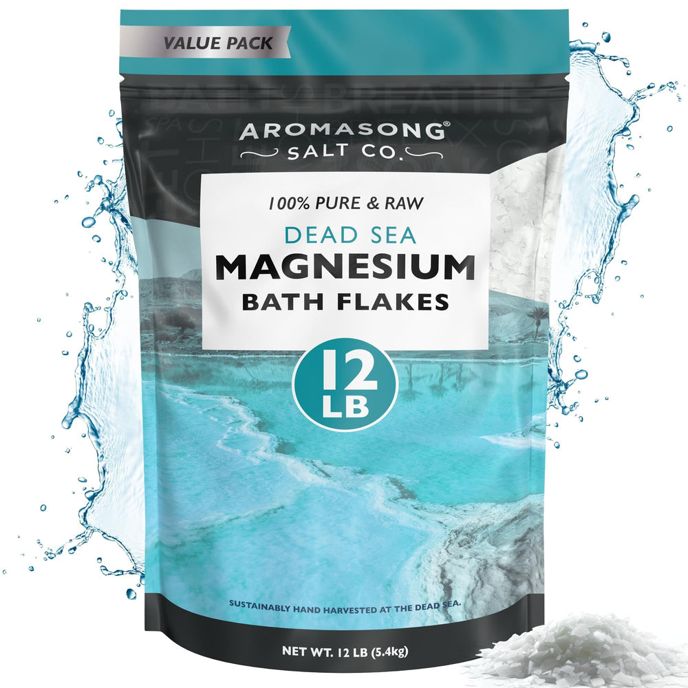 Natural Dead Sea mineral bath salt by Aromasong for a spa-like soak