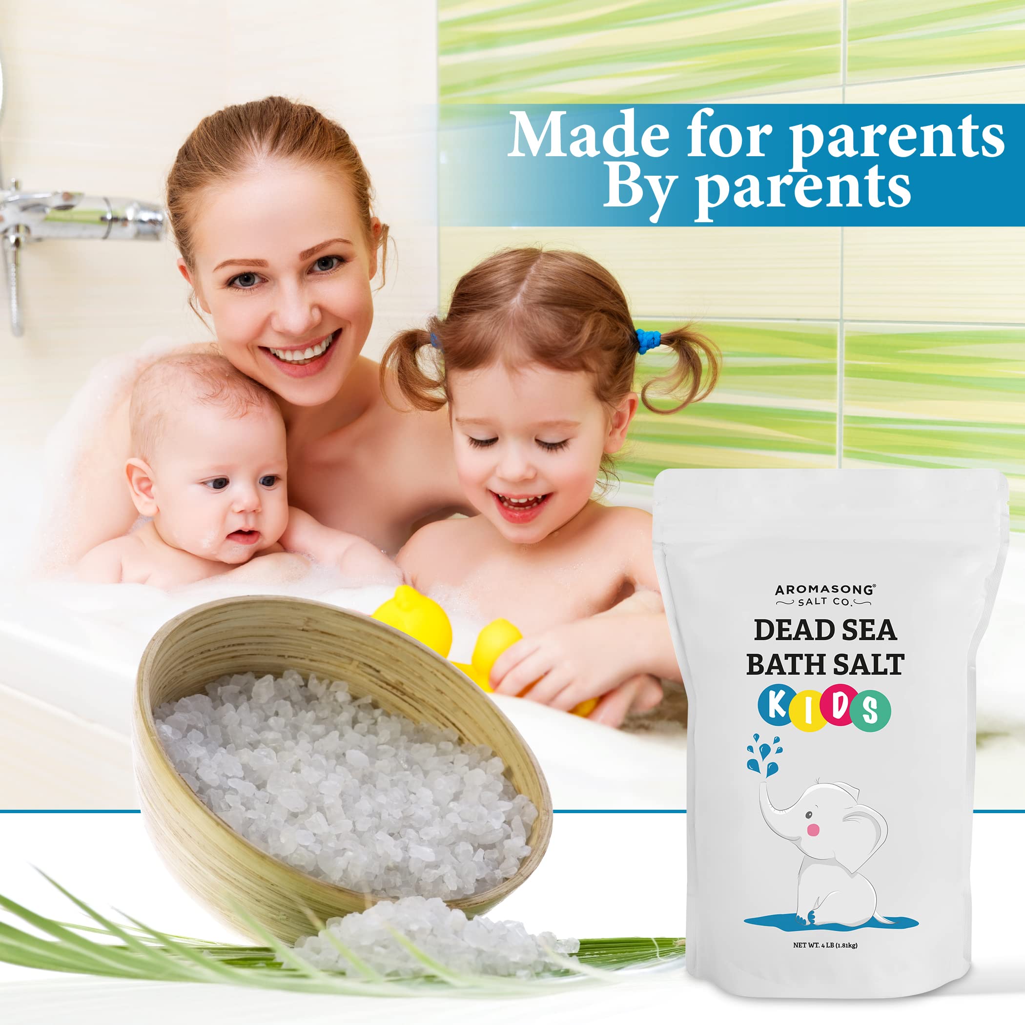 Aromasong sal de mar para niños, apto para piel sensible.