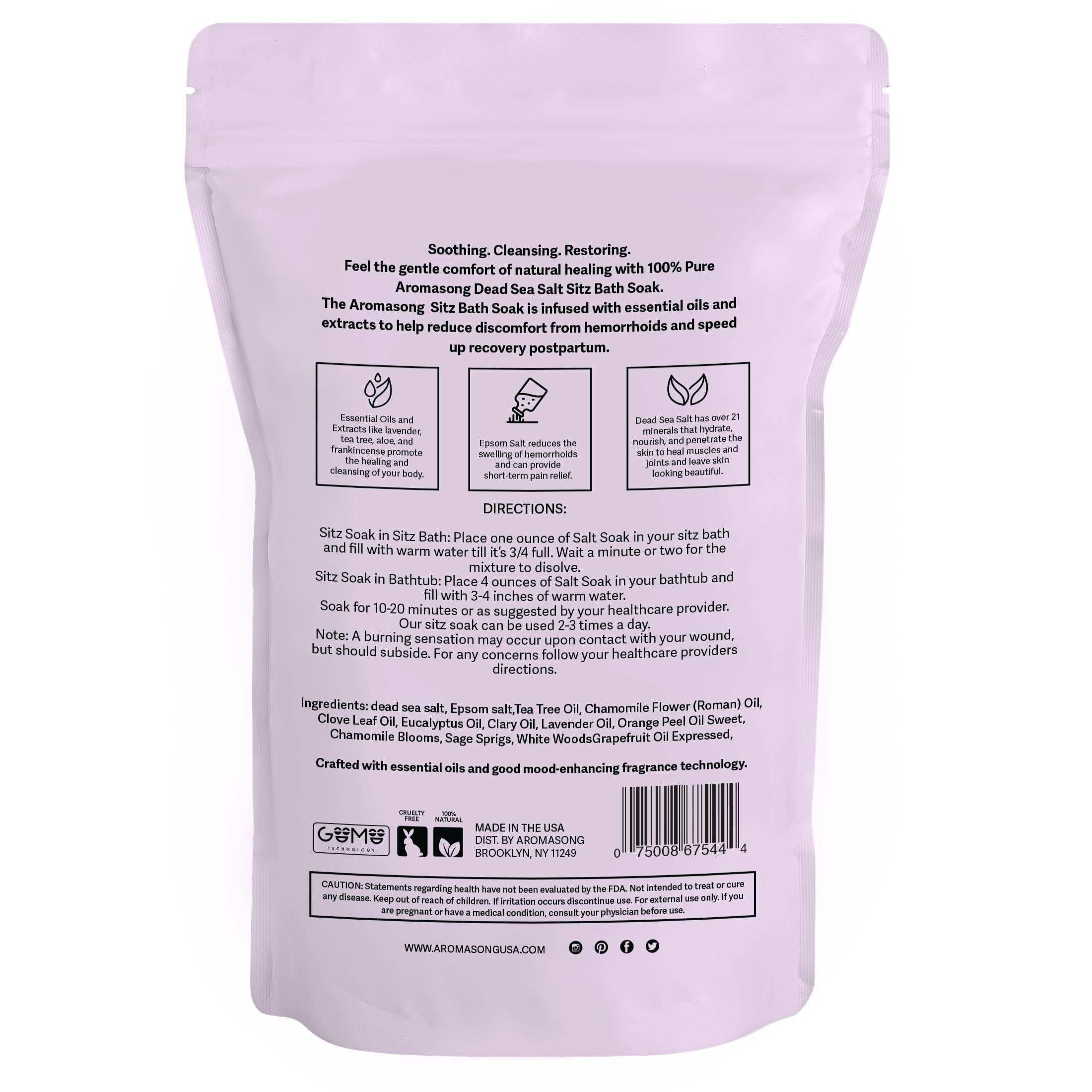 Aromasong Sitz Bath: uso en casa para recuperación posparto cómoda.