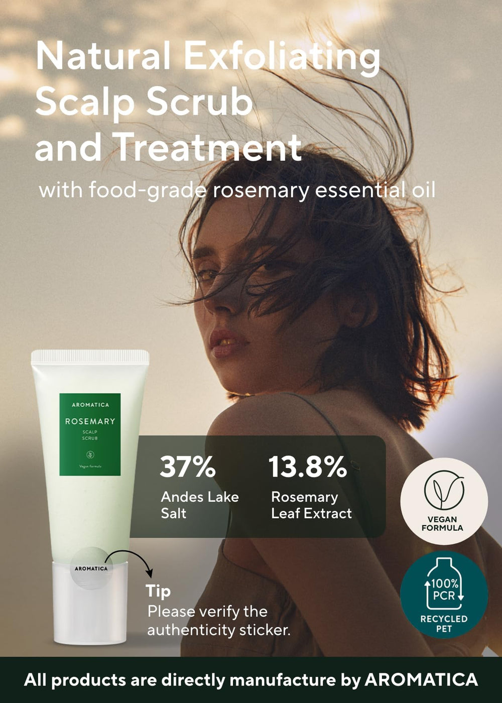 AROMATICA aceite de romero, aroma terapéutico y cuidado del cuero cabelludo.