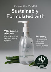 Alivio para quemaduras de sol con gel de aloe vera de AROMATICA.