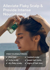 AROMATICA Potenciador de Raíces cuidando el cuero cabelludo durante la aplicación.