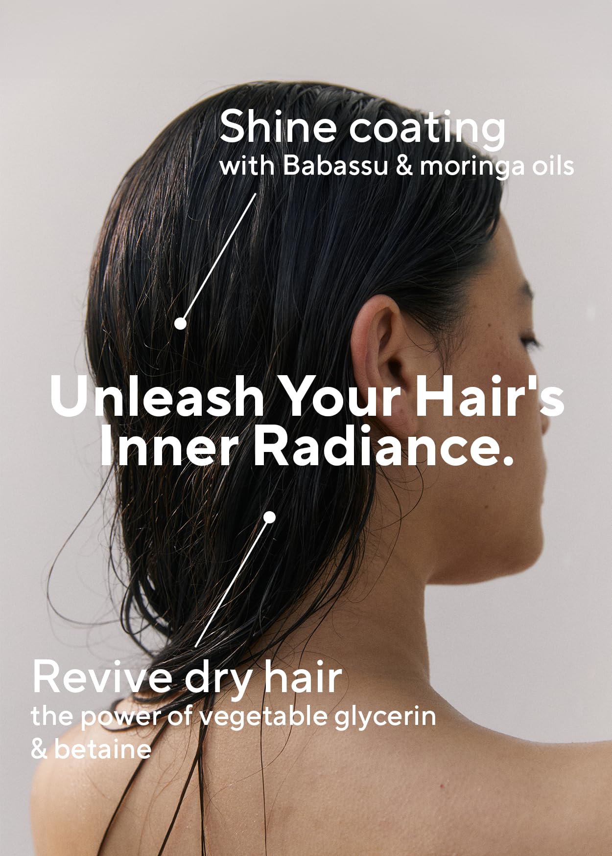 Cabello desenredado tras usar AROMATICA Rosemary Condicionador, suavidad y control
