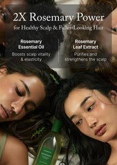 AROMATICA Rosemary Scalp Shampoo lather closeup highlights rich foam for cleansing