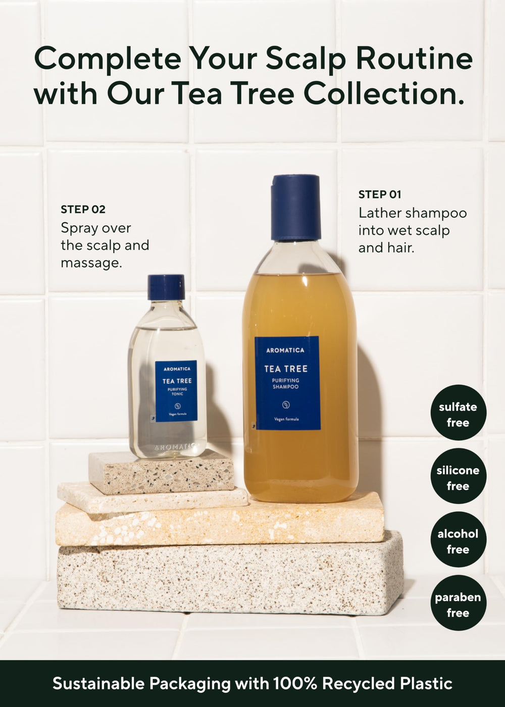 AROMATICA scalp care features natural ingredients for daily use