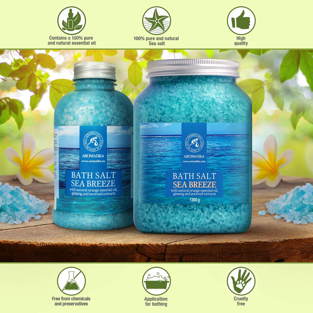 AROMATIKA Sea Breeze Bath Salt in spa scene promoting restful sleep