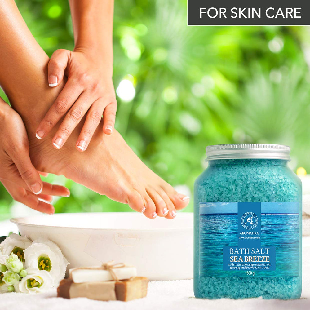 AROMATIKA Bath Sea Salt with ginseng highlights skin nourishment