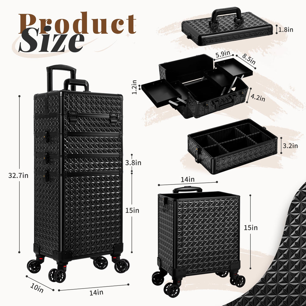 AROUS large bottom storage area ideal for bulky tools and cosmetics