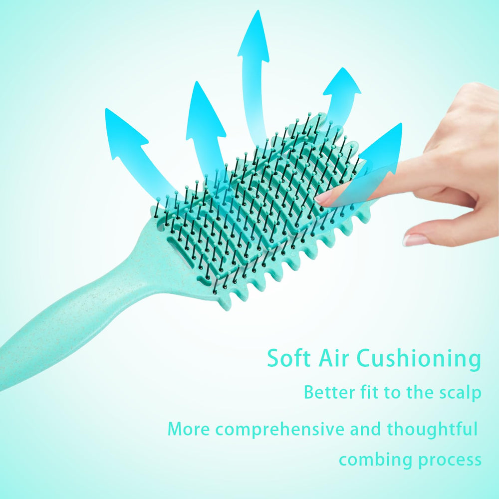 ARO X MATI curly hair brush defining bristles help shape curls without tugging