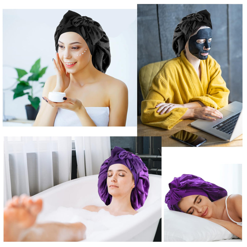 Arqumi unisex night cap ready to wear for sleep and daily activities.