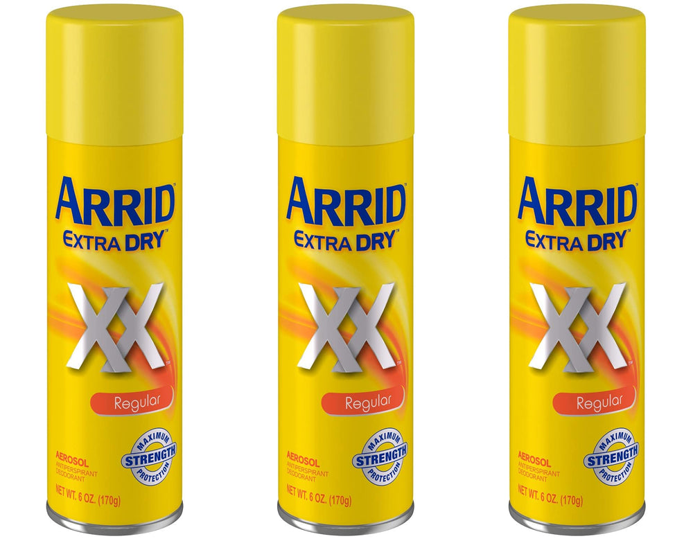 Arrid desodorante en aerosol, protección duradera para todo el día.