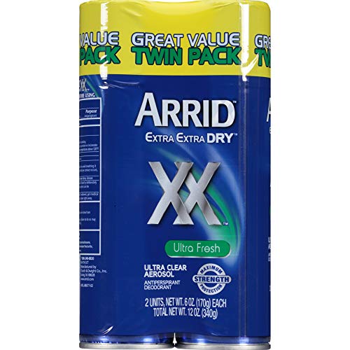 Arrid Ultra Clear formula dries visibly with minimal residue