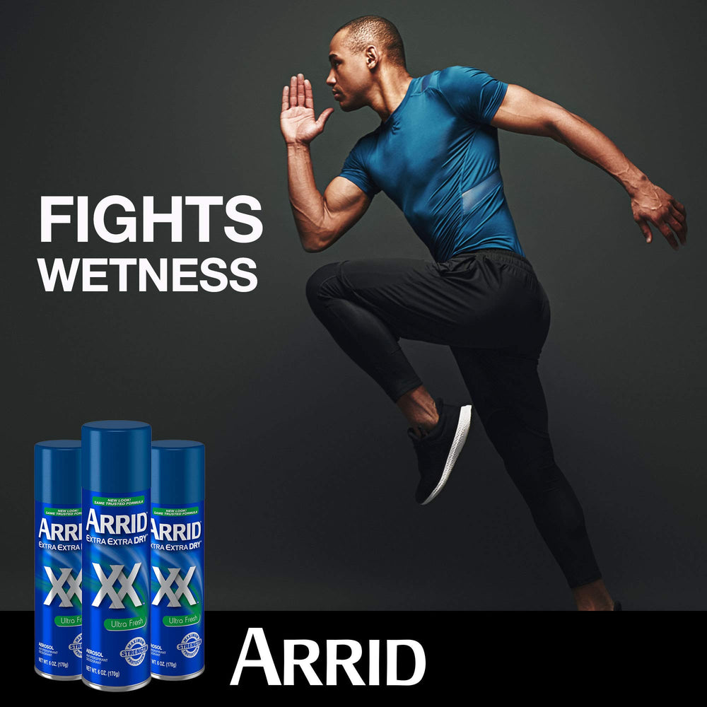 Nozzle detail of Arrid XX Dry Ultra Fresh shows even spray coverage.