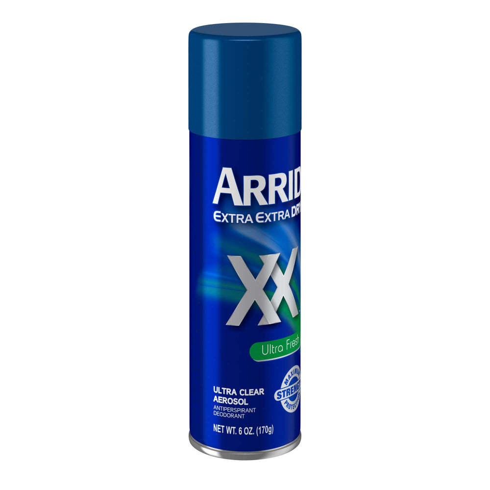 Hands using Arrid XX Dry Ultra Fresh for quick-dry application.