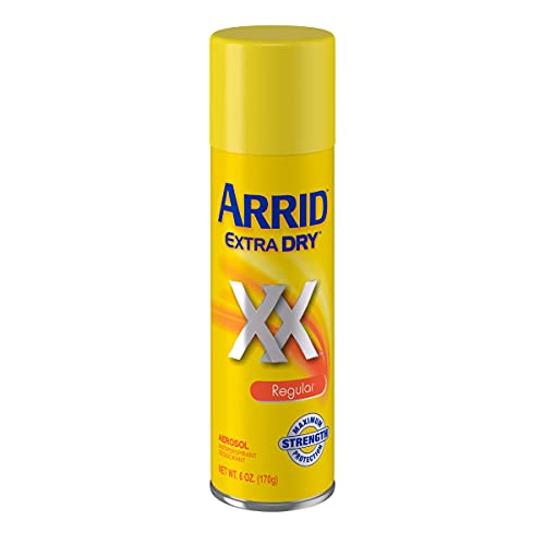 Arrid XX Extra Dry aerosol side view showing easy application