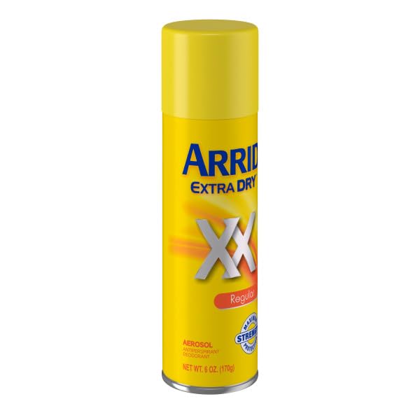Arrid XX Extra Dry packaging back displaying trusted protection history
