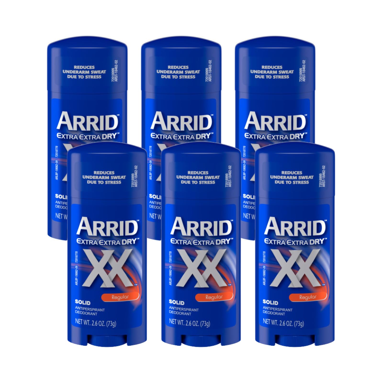 Arrid XX Extremo Seco desodorante sólido, pack de 6, protección diaria.