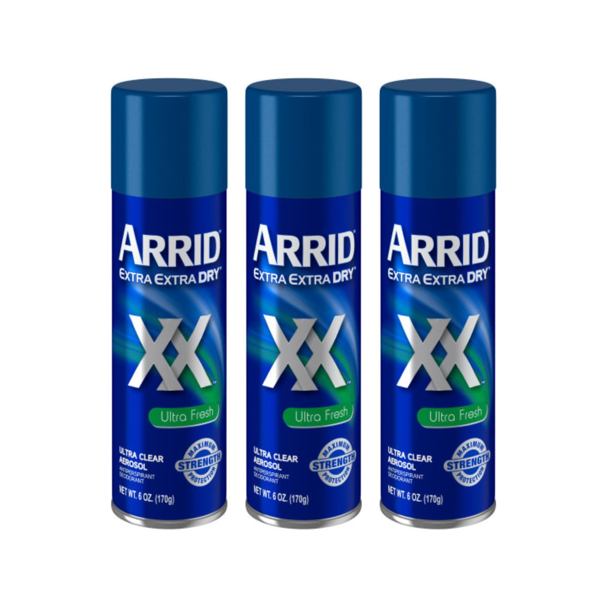 Arrid XX Ultra Clear desodorante en botella, protección duradera para todo el día.