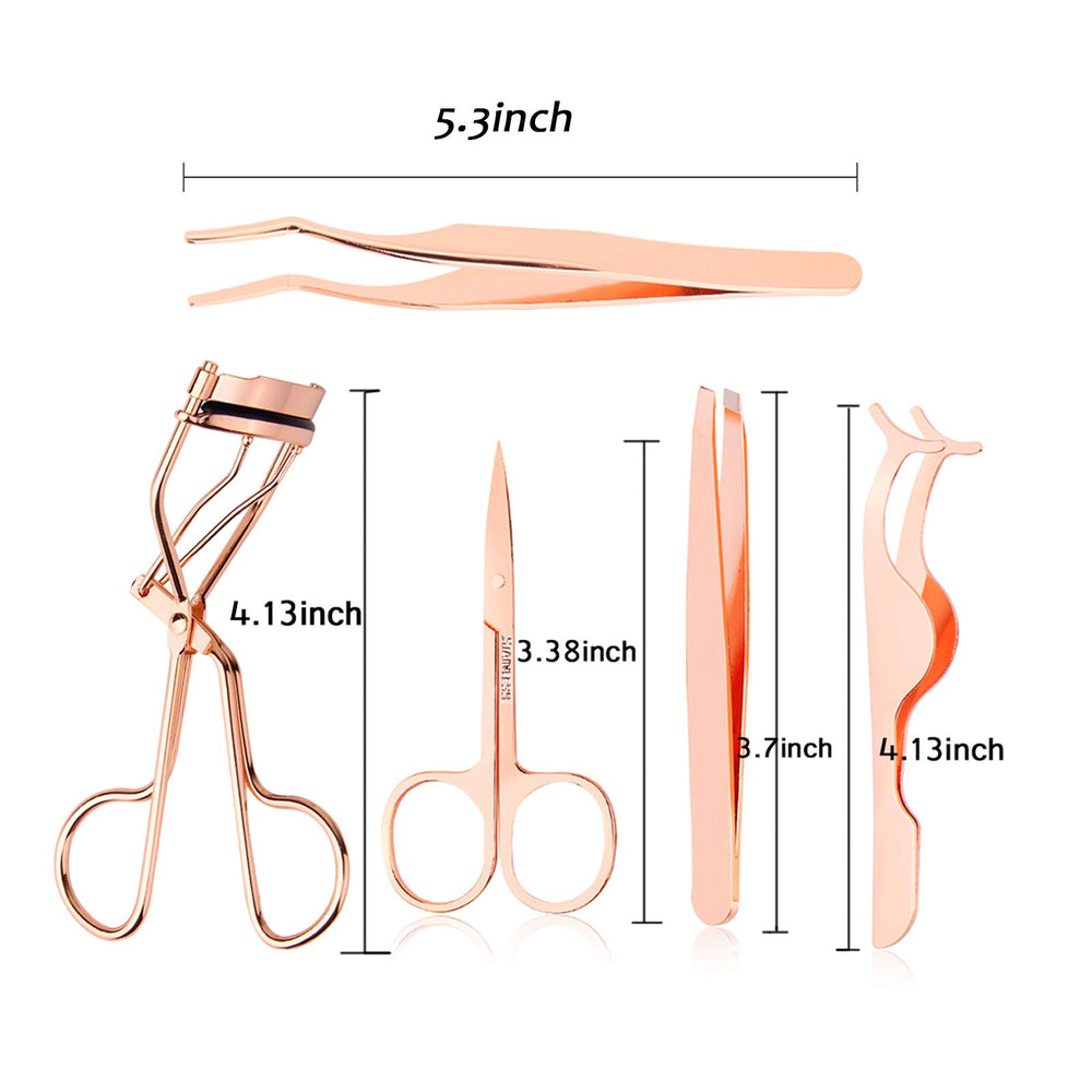 Arroyner Rose Golden eyebrow trim clip for precise brow shaping