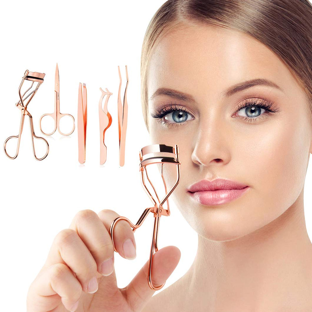 Arroyner Rose Golden eyelash tools set for full grooming