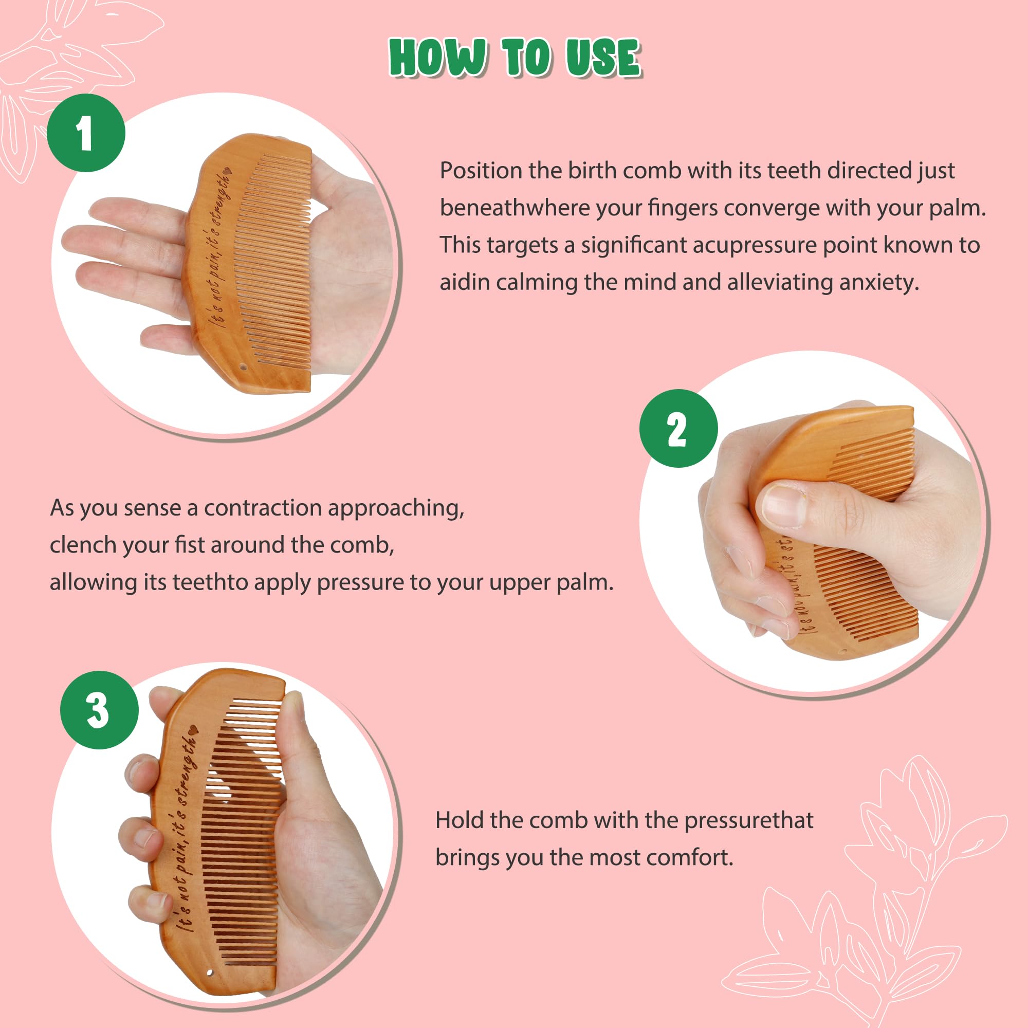 Arrozon Birth Comb in postpartum care setting highlighting ongoing support.