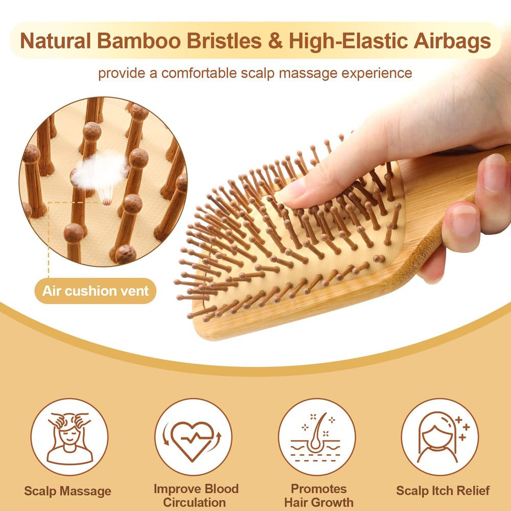 Arshray bamboo comb smooth-glide for snag-free brushing