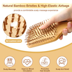 Arshray bamboo comb smooth-glide for snag-free brushing