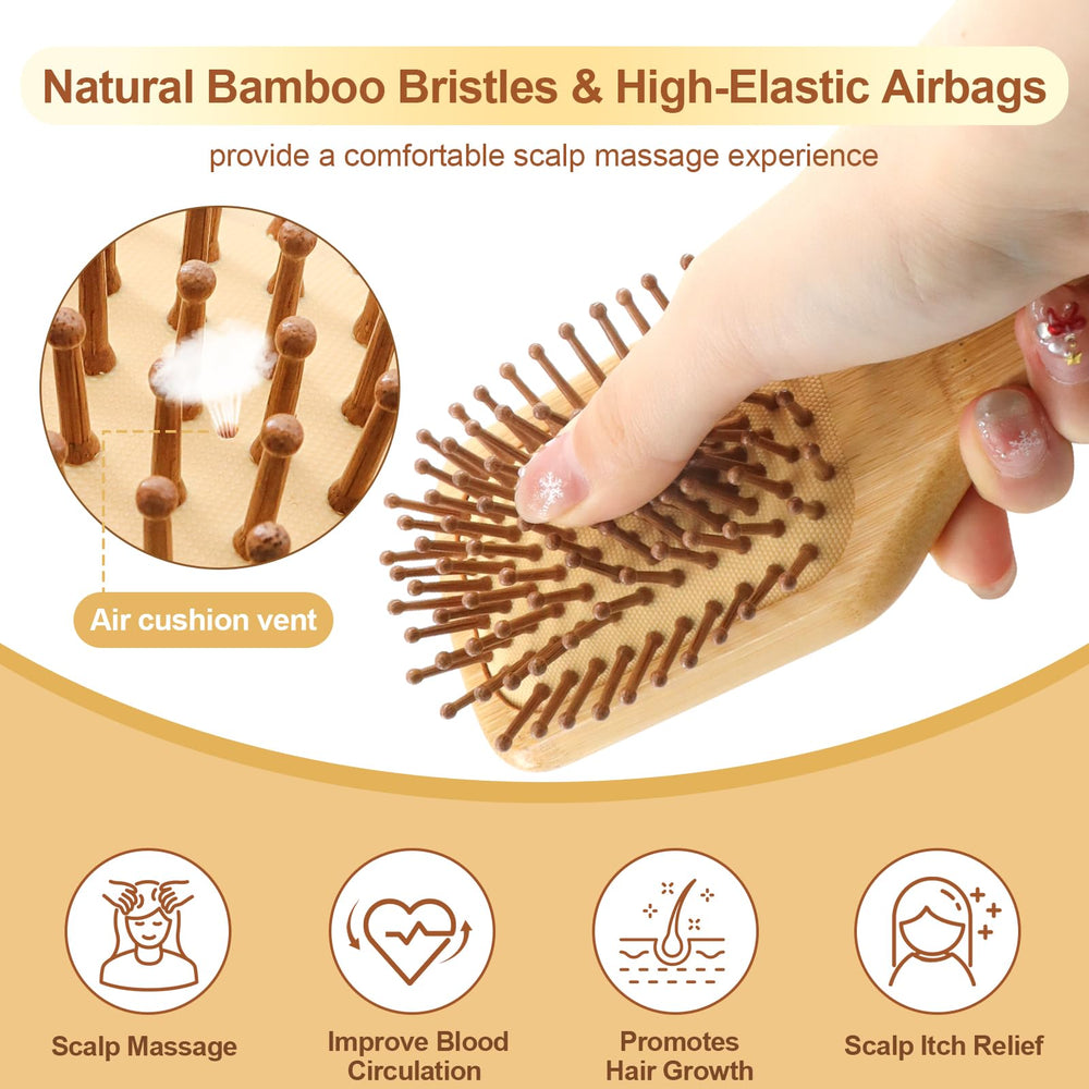 Arshray round-tooth design glides through hair with ease.