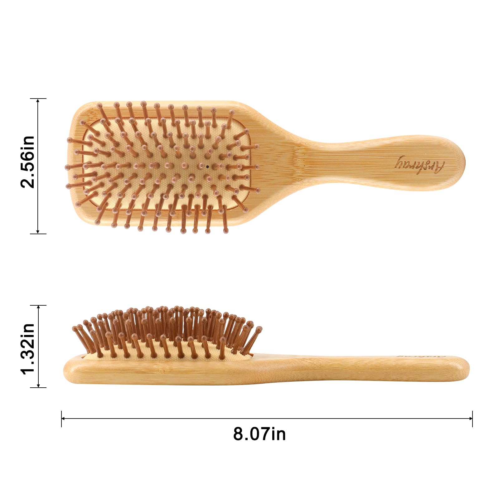 Arshray bamboo brush is sustainable and easy to clean.